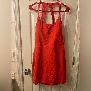 NWT Halara Women's Cut Out Twisted 2-in-1 Mini Dress Winterberry Red Size XL
